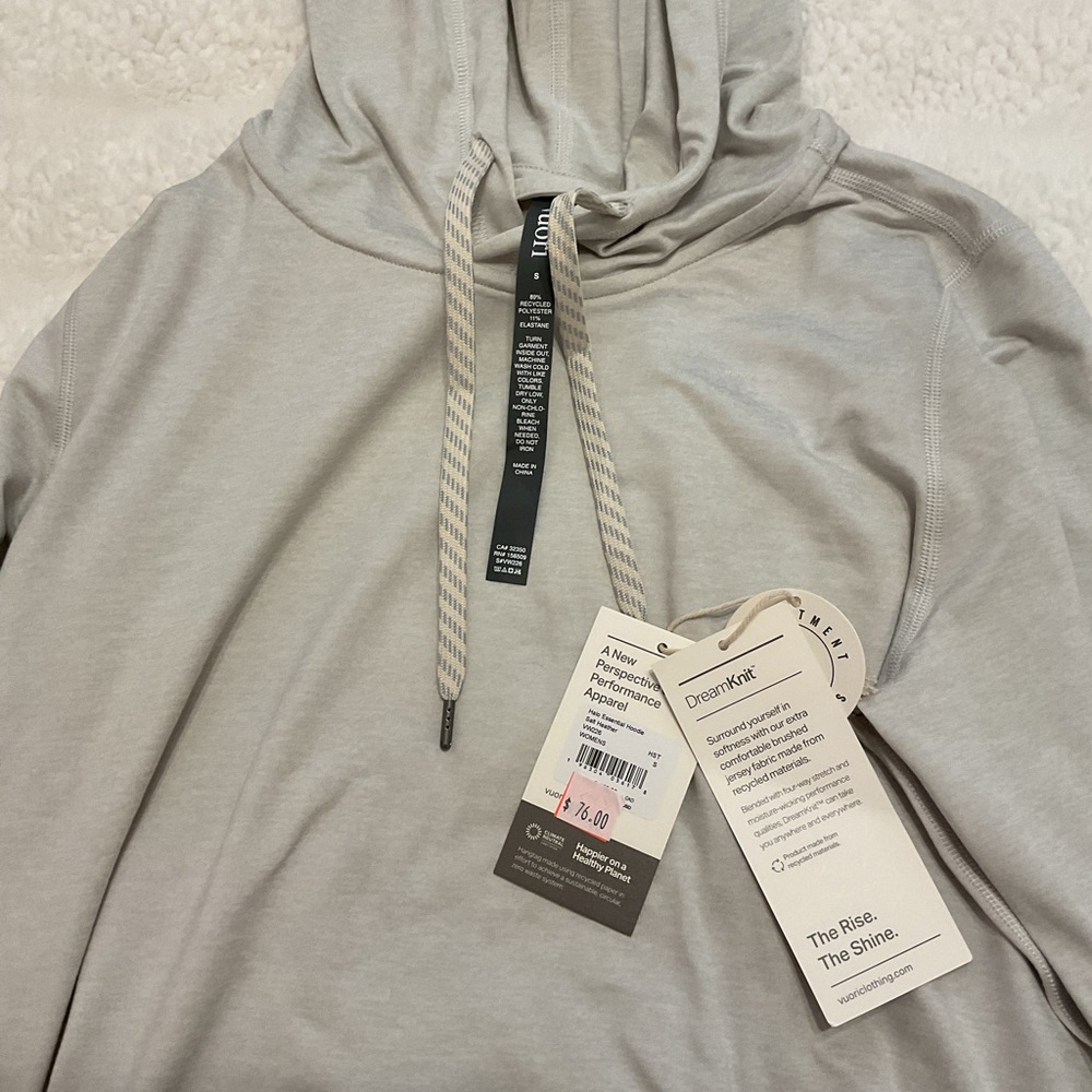 Vuori Light Gray Women's Hoodie